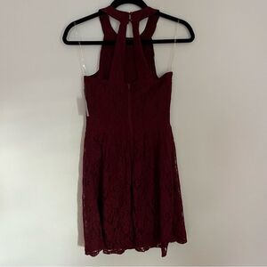 Charlotte Russe NWT Halter Neck Line A Line Lace Mini Dress